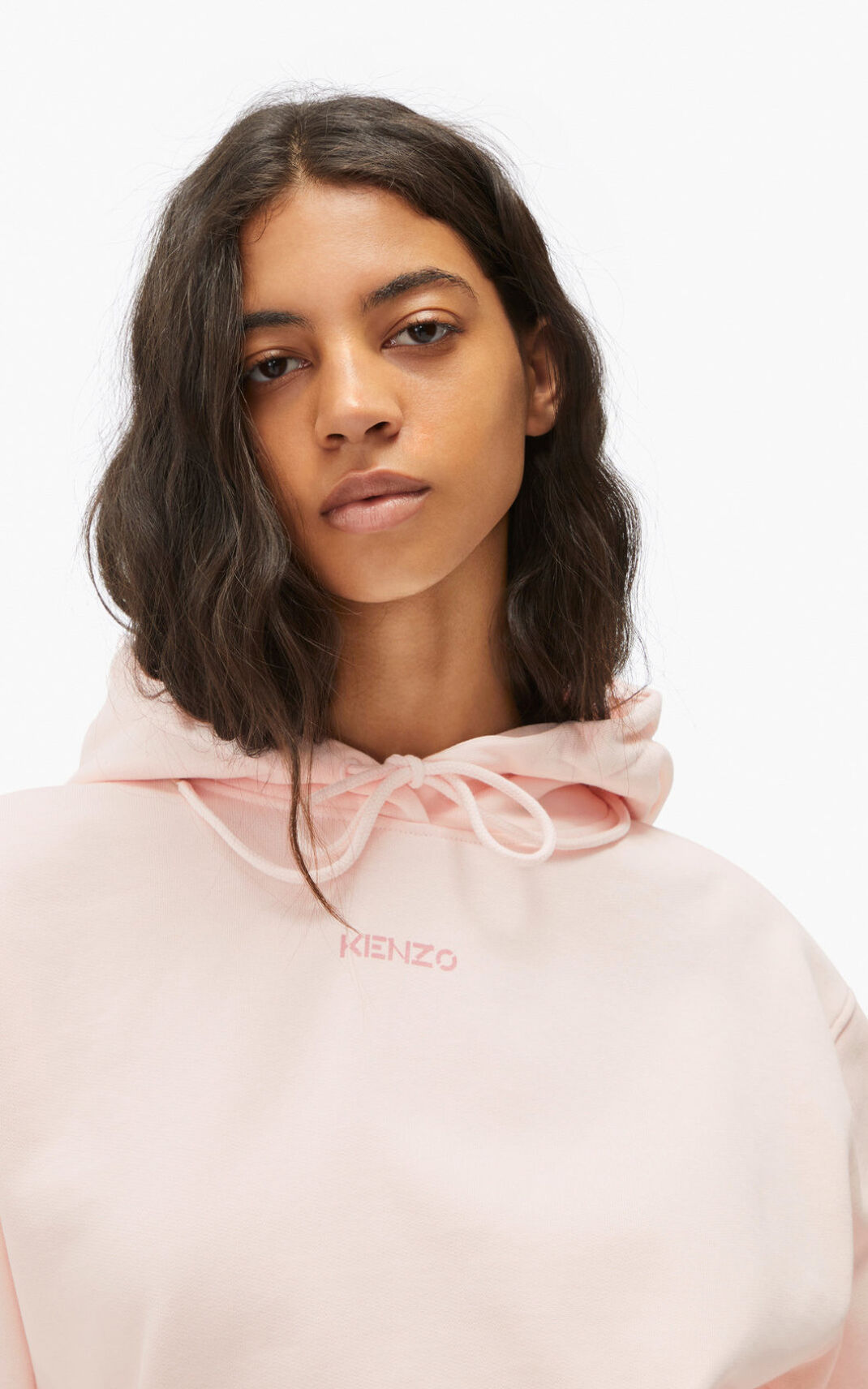 Moletom Kenzo Micro Logo Feminino - Rosa | 936LPQNMT